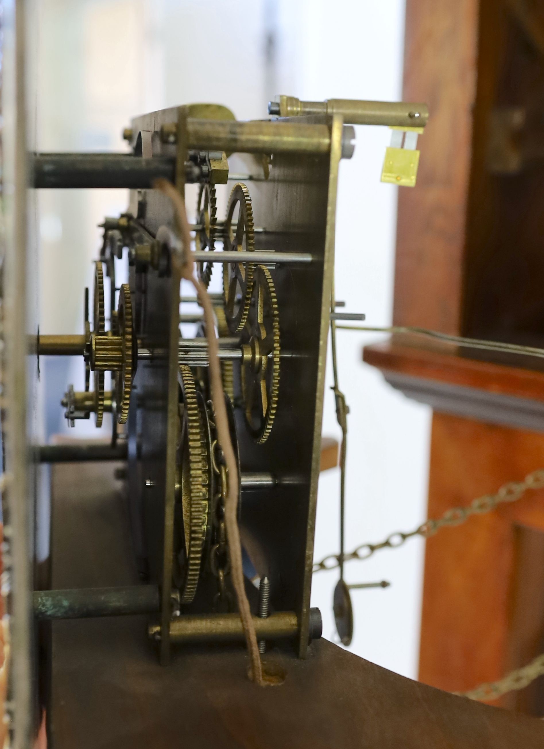 A mahogany cased 8 day longcase clock, by Anton Jagemann, Munchen, with 26cm dial, case 199cm high